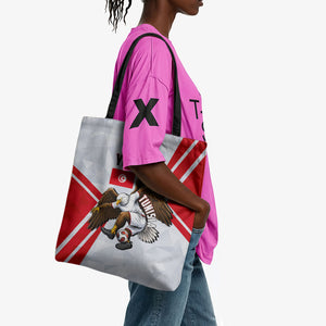 Personalized Tunisia Soccer Tote Bag Tunisia Flag Eagle Football Mascot