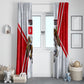 Personalized Tunisia Soccer Window Curtain Tunisia Flag Eagle Football Mascot