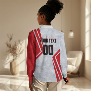 Personalized Tunisia Soccer Women Casual Shirt Tunisia Flag Eagle Football Mascot