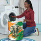 Personalized Ivory Coast Football Laundry Basket Elephant Football Splatter Art