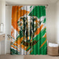 Personalized Ivory Coast Football Bathroom Set Elephant Football Splatter Art
