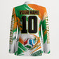 Personalized Ivory Coast Football Blazer Elephant Football Splatter Art