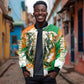 Personalized Ivory Coast Football Bomber Jacket Elephant Football Splatter Art