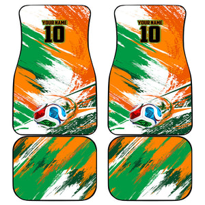 Personalized Ivory Coast Football Car Mats Elephant Football Splatter Art