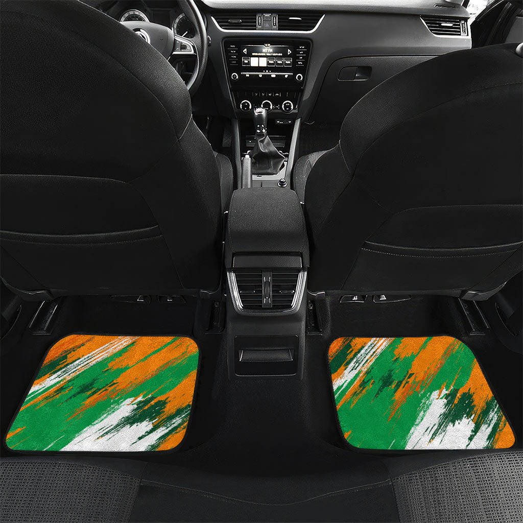 Personalized Ivory Coast Football Car Mats Elephant Football Splatter Art