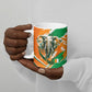 Personalized Ivory Coast Football Ceramic Mug Elephant Football Splatter Art