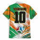 Personalized Ivory Coast Football Hawaiian Shirt Elephant Football Splatter Art