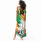 Personalized Ivory Coast Football Summer Maxi Dress Elephant Football Splatter Art