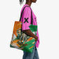 Personalized Ivory Coast Football Tote Bag Elephant Football Splatter Art