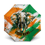 Personalized Ivory Coast Football Umbrella Elephant Football Splatter Art