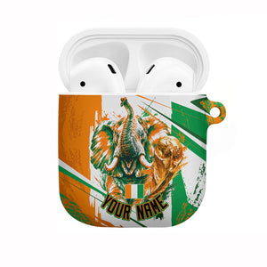 Personalized Ivory Coast Football AirPods Case African Elephant Trophy