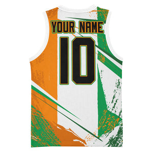 Personalized Ivory Coast Football Basketball Jersey African Elephant Trophy