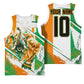 Personalized Ivory Coast Football Basketball Jersey African Elephant Trophy