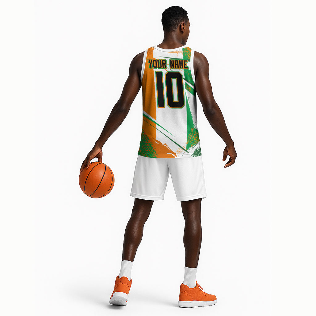 Personalized Ivory Coast Football Basketball Jersey African Elephant Trophy