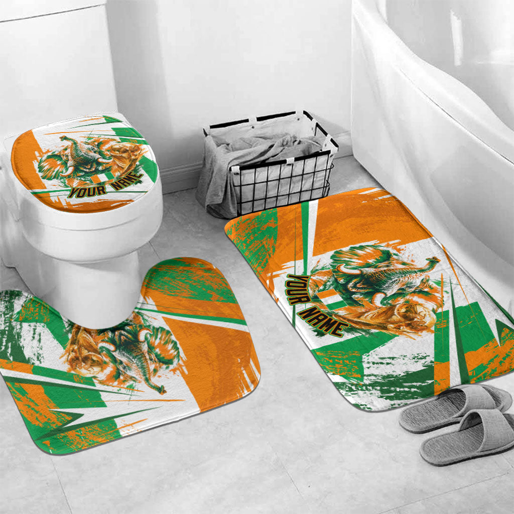 Personalized Ivory Coast Football Bathroom Set African Elephant Trophy