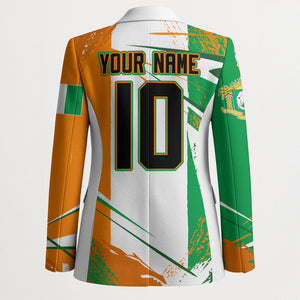 Personalized Ivory Coast Football Blazer African Elephant Trophy