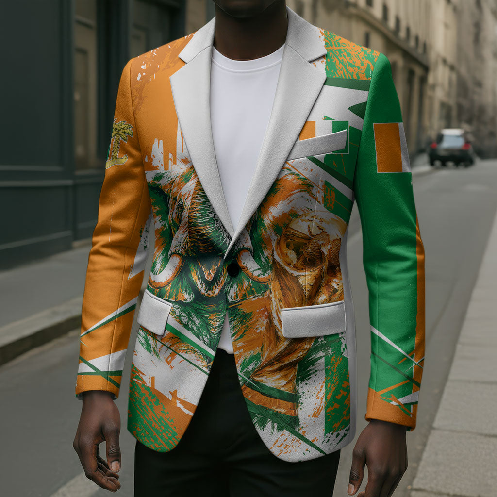 Personalized Ivory Coast Football Blazer African Elephant Trophy