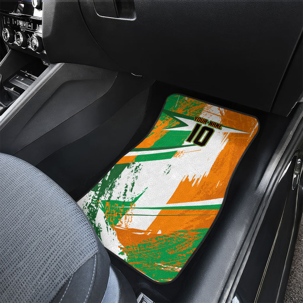 Personalized Ivory Coast Football Car Mats African Elephant Trophy