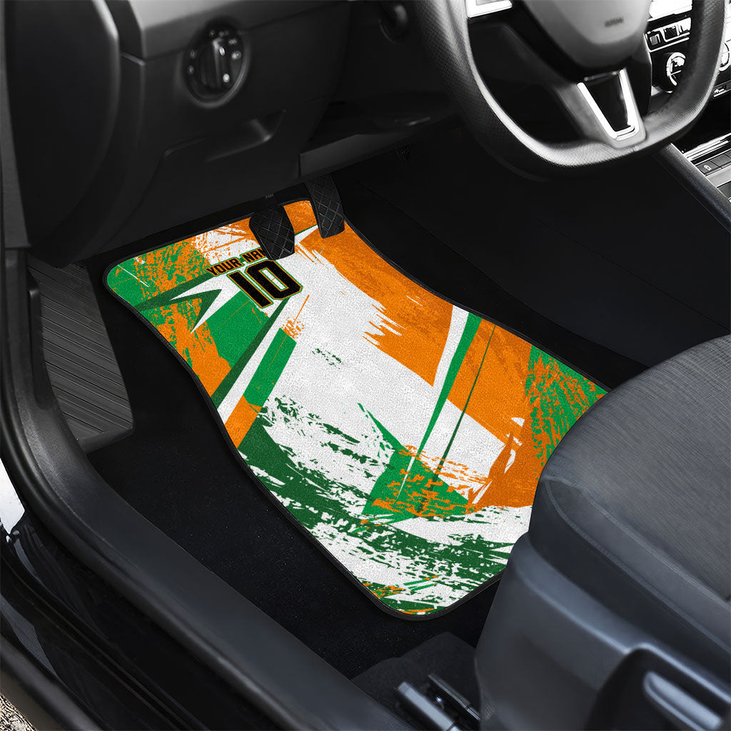 Personalized Ivory Coast Football Car Mats African Elephant Trophy