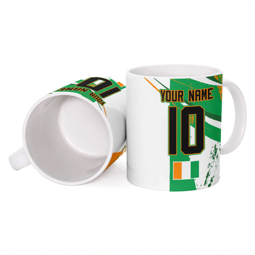 Personalized Ivory Coast Football Ceramic Mug African Elephant Trophy