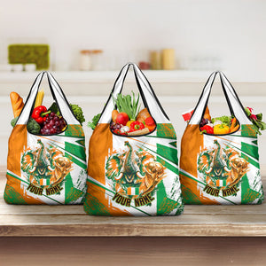 Personalized Ivory Coast Football Grocery Bag African Elephant Trophy