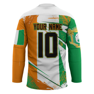 Personalized Ivory Coast Football Hockey Jersey African Elephant Trophy
