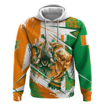 Personalized Ivory Coast Football Hoodie African Elephant Trophy