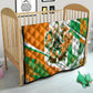 Personalized Ivory Coast Football Quilt African Elephant Trophy