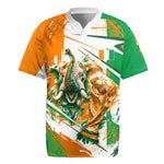 Personalized Ivory Coast Football Rugby Jersey African Elephant Trophy