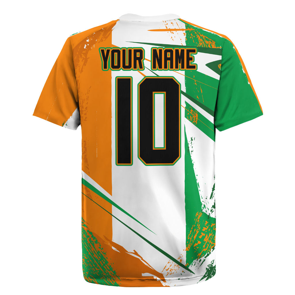 Personalized Ivory Coast Football Rugby Jersey African Elephant Trophy