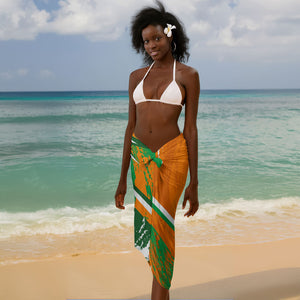 Personalized Ivory Coast Football Sarong African Elephant Trophy