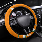 Ivory Coast Football Steering Wheel Cover African Elephant Trophy