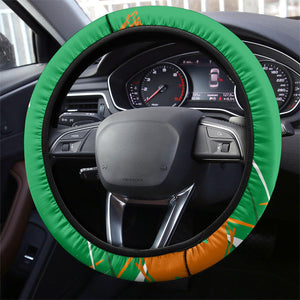 Ivory Coast Football Steering Wheel Cover African Elephant Trophy