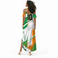 Personalized Ivory Coast Football Summer Maxi Dress African Elephant Trophy
