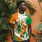 Personalized Ivory Coast Football T shirt African Elephant Trophy