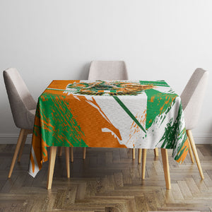 Personalized Ivory Coast Football Tablecloth African Elephant Trophy
