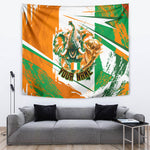 Personalized Ivory Coast Football Tapestry African Elephant Trophy