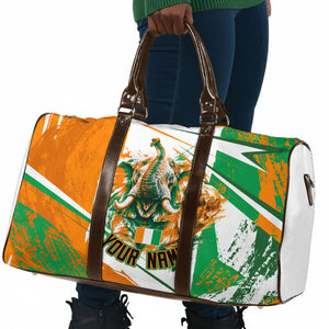 Personalized Ivory Coast Football Travel Bag African Elephant Trophy