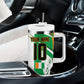 Personalized Ivory Coast Football Tumbler With Handle African Elephant Trophy