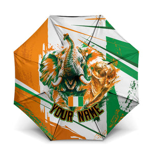 Personalized Ivory Coast Football Umbrella African Elephant Trophy