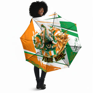 Personalized Ivory Coast Football Umbrella African Elephant Trophy