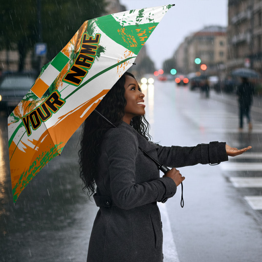 Personalized Ivory Coast Football Umbrella African Elephant Trophy