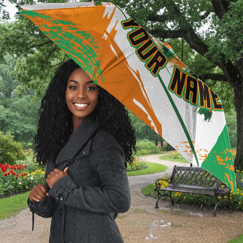 Personalized Ivory Coast Football Umbrella African Elephant Trophy