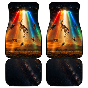 South Africa Safari UFO Car Mats African Wildlife Sci-Fi Galaxy Space And Mandela
