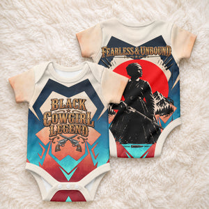 Mary Fields Baby Onesie Vintage Western Wild West - Stagecoach Mary Black Cowgirl