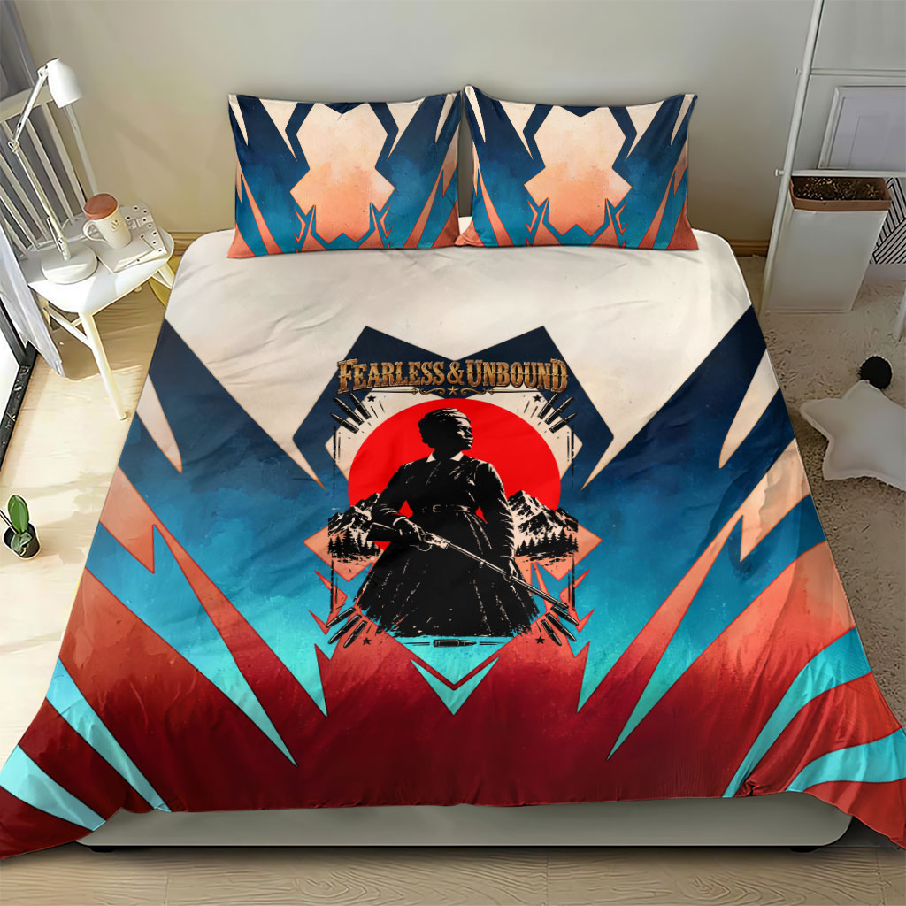 Mary Fields Bedding Set Vintage Western Wild West - Stagecoach Mary Black Cowgirl