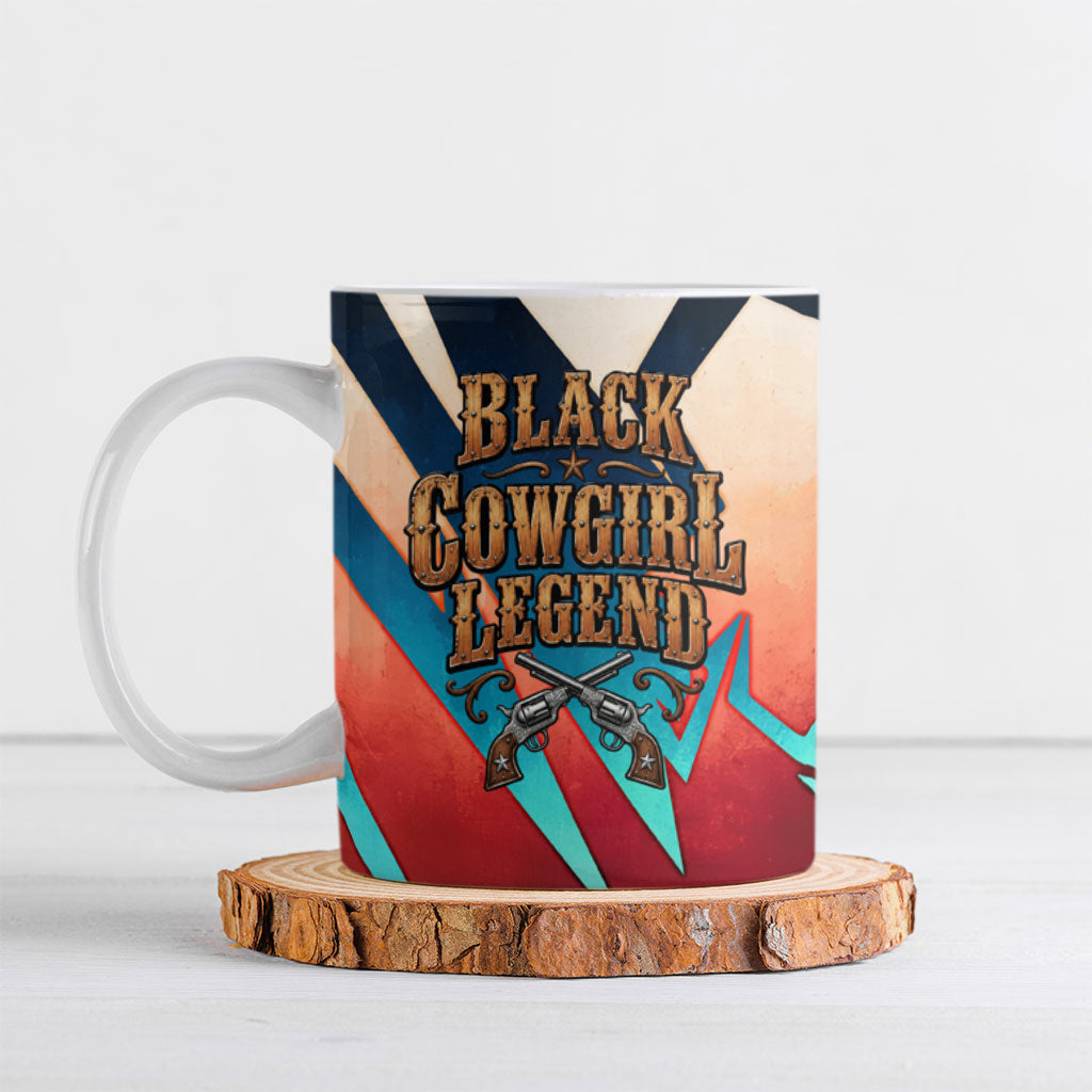 Mary Fields Ceramic Mug Vintage Western Wild West - Stagecoach Mary Black Cowgirl