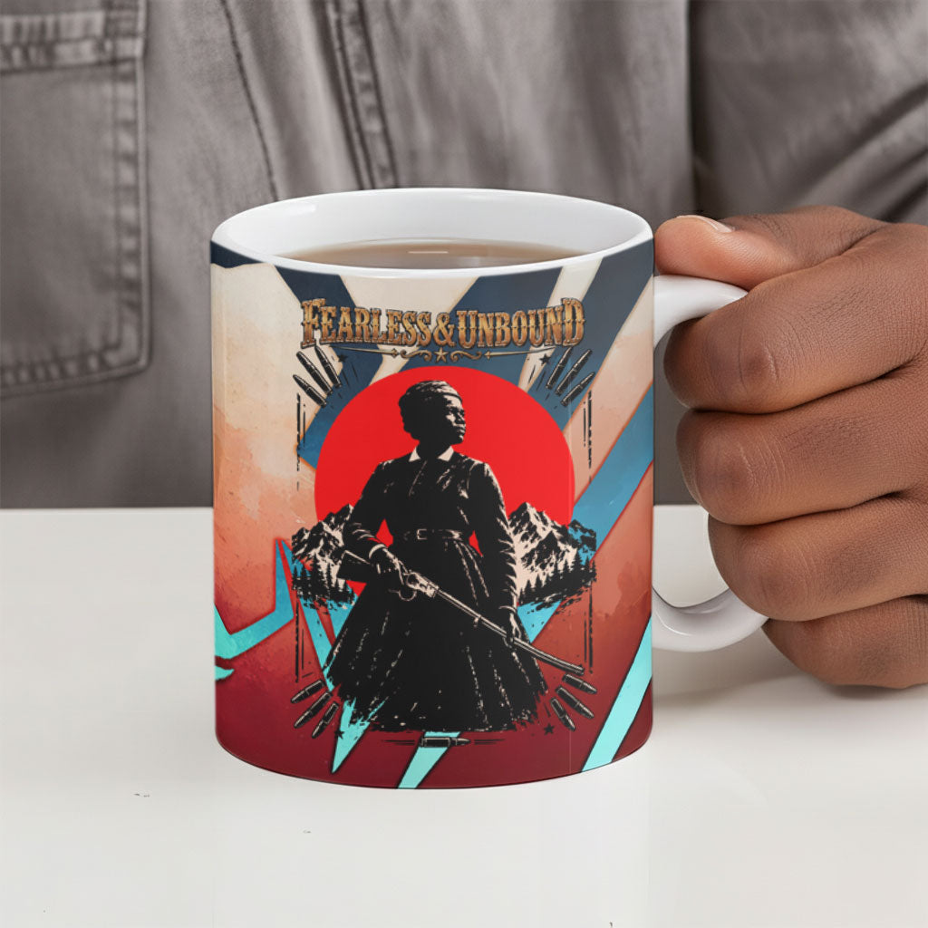 Mary Fields Ceramic Mug Vintage Western Wild West - Stagecoach Mary Black Cowgirl