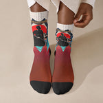 Mary Fields Crew Socks Vintage Western Wild West - Stagecoach Mary Black Cowgirl