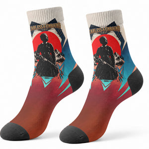 Mary Fields Crew Socks Vintage Western Wild West - Stagecoach Mary Black Cowgirl